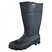 CT Economy Knee Boots, Steel Toe, Size 9, 16 in H, PVC, Black