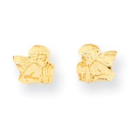 Childrens Toyshop  Jewelry : 14k Polished Angel Post Childrens Earrings