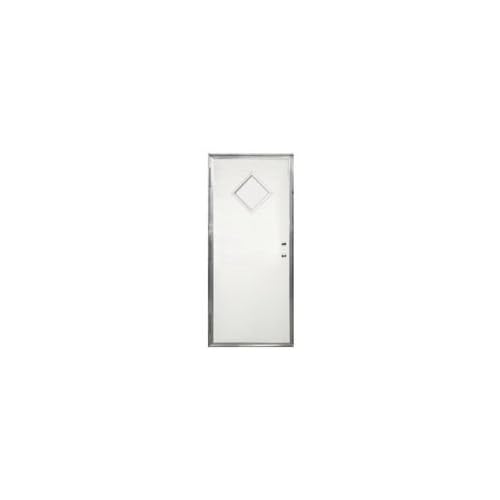 32" x 74" Kinro OutSwing Exterior Door With Diamond Window Bathroom Accessories