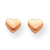 rose-gold Heart Post Earrings SE1731