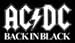 AC/DC Back In Black Patch