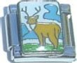 Clearly Charming Deer Italian Charm Bracelet Link