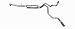 Dual Extreme Exhaust Kit Exits Behind Rear Tire At An Aggressive Angle Incl. Muffler/2.25 in. Pipes/3.5 in. Stainless Tips/Hangers/Clamps Aluminized
