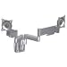Chief KSY220S Universal Slat Wall Height-Adjustable Dual Monitor Mount