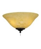 Fanimation G452 Yellow-White Swirl Fan Accessory Glass