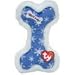 Ty Bow Wow Beanies Holiday Blue Snowflake Bone Dog Toy - 8" -