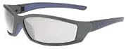 Uvex By Honeywell SolarPro Safety Glasses With Gray And Blue Nylon Frame And SCT-Reflect 50 Polycarbonate Supra-Dura Anti-Scratch Hard Coat Lens