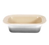 Le Creuset Stoneware Deep Dish Loaf Pan, White