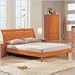 Global Furniture USA Contemporary Emily Sleigh Bed in Cherry Finish