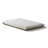 Midwest Quiet Time Flat Orthopedic Pet Bed w/Fleece Top and Tan Poly-Cotton Nylon Backing, 30 x 20