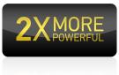 2 veces más potente.