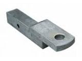 4280 DrawTite Class 4 (2 inch) Trailer Receiver Hitch Solid Shank Ball Mount/Drawbar - 12,000 lbs. GTW, 1-1/4 inch Ball Hole, 8-1/2 inch Length, 1 inch Rise, 2 inch Drop, Zinc