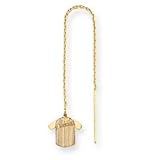 14K Arizona Diamond Backs Jersey Threader Earrings