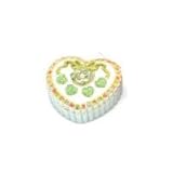 Piearth ピアース ジュエリーボックス クリスタル 宝石箱 ハート NO3 グリーン 3-5 GR