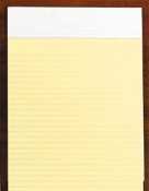 UNV41000 - Glue Top 8-1/2 x 11 Writing Pads