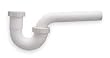 Industrial Grade 1PNX7 P Trap, Plastic, Pipe 1 1/2 x 1 1/4 In