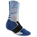 Men's Nike Lebron Hyper Elite Basketball Crew Socks Silver/deep Royal Blue Medium