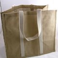 Large Jute Tote Shopping Bag