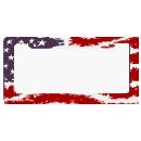 USA Patriotic #2 License Plate Frame (Made of Plastic)