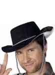 Flock Cowboy Hat Black