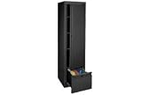 Office Storage Cabinet With File Drawer 17x18x64 Black