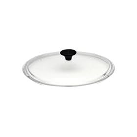 Le Creuset Glass Flat Lid for Cast Iron Frying Pan, 26 cm
