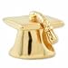 Sterling Silver 14k Gold-plated Reflections Graduation Cap Bead