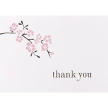 Wedding Supplies Cherry Blossom Thank You Cards (pack Of 1)