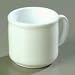 Carlisle 4305202 White 10.9 Oz. Stackable Mug (Case of 12)