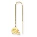 14K Seattle Seahawks Helmet Threader Earrings - NF1886