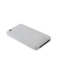 White iPhone 3G / 3GS Clip On Case - Genuine Shark Skin Leather
