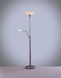 Contemporary Brushed Nickel Floor Lamp