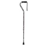 Duro Med Deluxe Adjustable Aluminum Cane with Soft Foam Grip Offset Handle, Nautical, Model: 502-1300-9901 - 1 Ea
