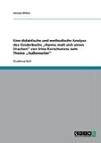 Eine didaktische und methodische Analyse des Kinderbuchs Hanno malt sich einen Drachen von Irina Korschunow zum Thema Außenseiter