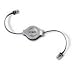 Retractable Modem Cable RJ11M/RJ11M 4.3