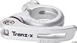 Tranz-X Steatpost Clamp w/ QR Silver 31.8mm