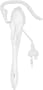 Nintendo DS Lite Clip On Headset - White