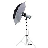 Flashpoint II 1220A Monolight Kit, 600 Watt Second, One Monolight Kit with Stand and Umbrella.