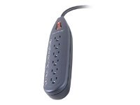 Belkin PureAV Blue Series Home Theater Surge Protector Surge suppressor 6 output connector(s)