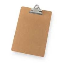 Dakota Designs 2LJY2 Clipboard, Masonite, 6 1/2 x 9 1/2, Brown
