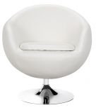 Bounce Armchair White by Zuo