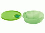 Tupperware CrystalWave Lunch 'n Dish w/Cold Cup~Lime Aid (Green)~NEW