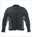Mesh Motorcycle Jackets - Mens Mesh Motorcycle Jacket with Armor MJ2299 Grey