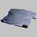 Folding Notebook Stand, Portable, Non-skid Platform, Black, 12 x 9 x 1/4