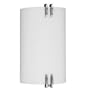 American Fluorescent CEW118PNEC Century Outdoor Sconce, Smooth White Acrylic Diffuser with Polished Chrome End Caps, 18W