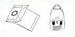 Sac aspirateur ROWENTA, MOULINEX, ARTEC 24111 / 4123 / 4146 / 4223 / 4234 / 4242 / ZR00015, MANEA /
