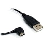 StarTech.com UUSBHAUB1RA 1 Feet Micro USB Cable - A to Right Angle Micro B
