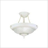 Westinghouse Lighting 66157 Three Light Semi Flush Mount inTextured White