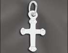 Small Silver Cross Charm