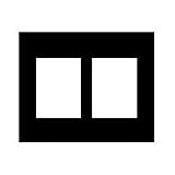 Adorama Black Trans-Mat, 11x14 Slide Presentation Board with Two 4x 5 Openings.